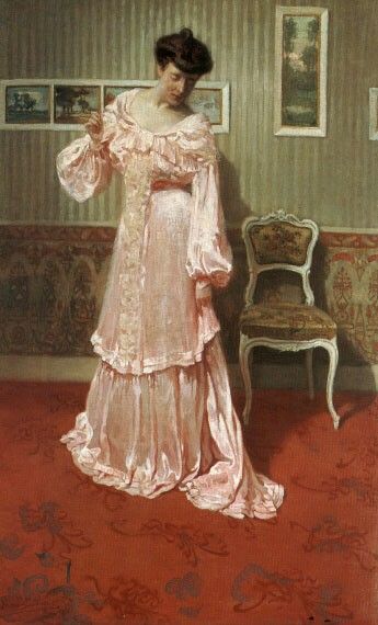 A Lady in a Pink Dress. , Aime