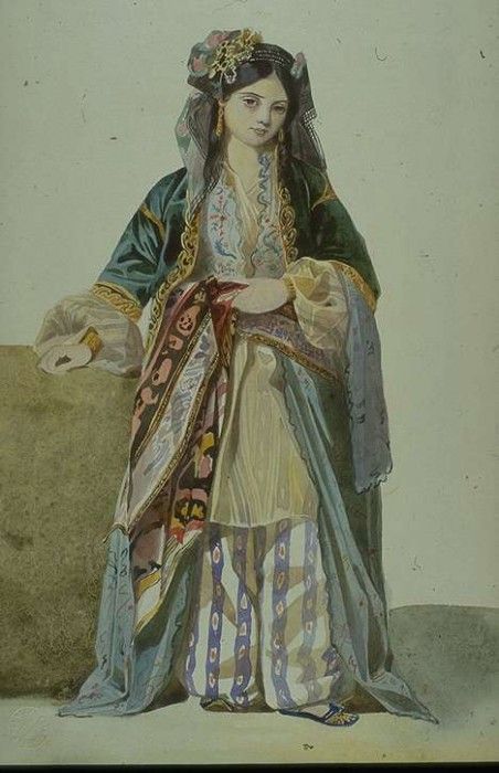 Gleyre Charles Turkish Woman (Annetta) Smyrna. ,   Gabriel