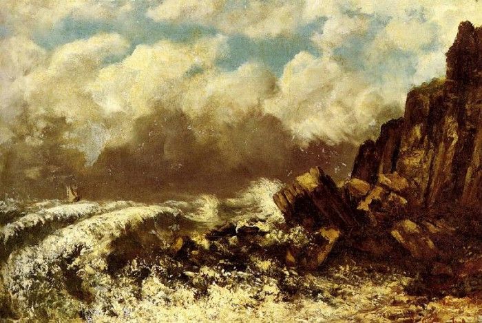 Courbet Gustave Marine A Etretat. , 
