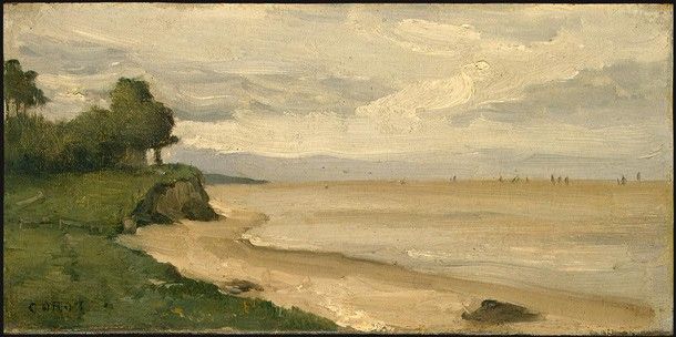 Corot Beach near Etretat, 1872, NG Washington. , --