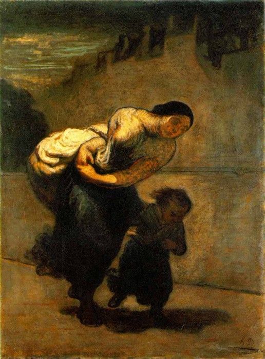 Daumier Burden, c. 1850-53  Oil on canvas, 130 x 98 cm  The . , 