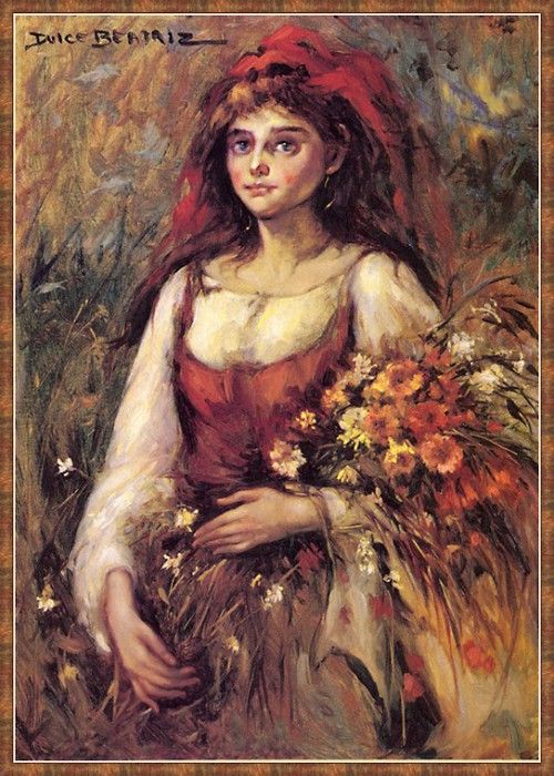 cr DulceBeatriz-01-GirlWithFlowers. , 