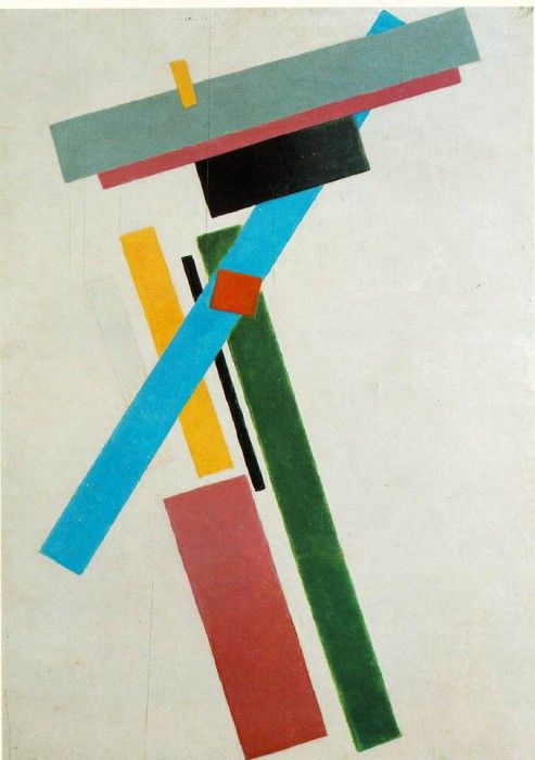 Malevitj Suprematism 1915, State Russian Museum, St. Petersb. , 