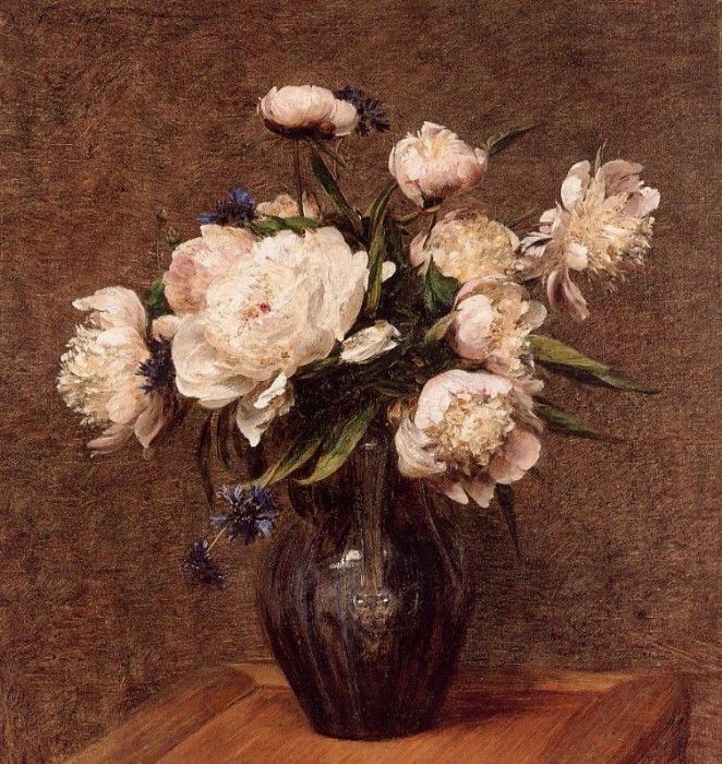 Fantin Latour Henri Bouquet of Peonies. -, ---