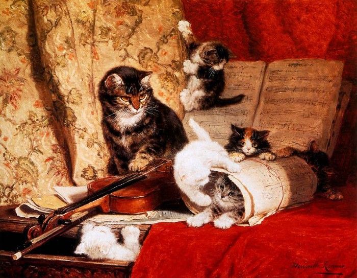 Ronner-Knip Henritte The Music Lesson Sun . Ronner-Knip, 