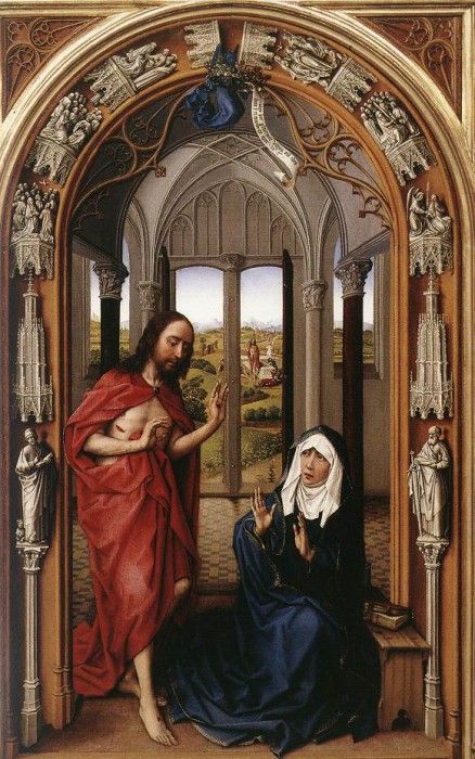 Weyden Miraflores Altarpiece (right panel). ,   
