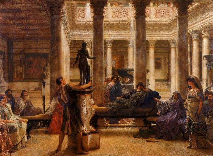 Alma Tadema A Roman Art Lover. - 