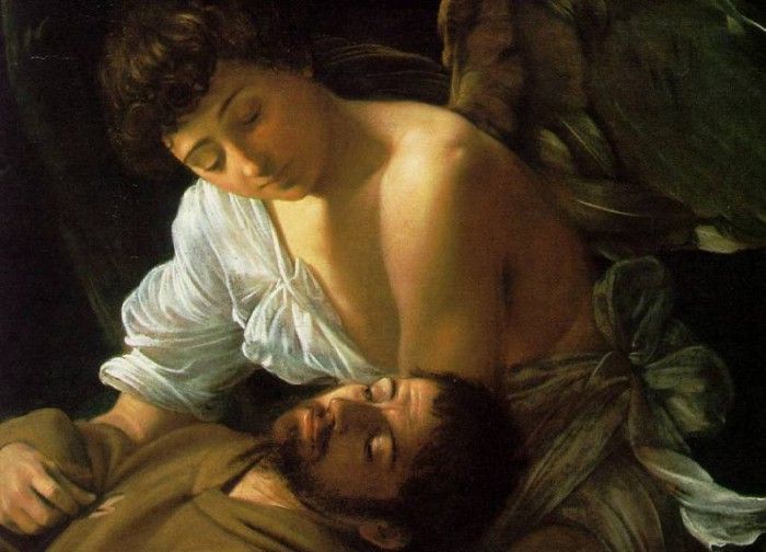 Caravaggio, The Stigmatization of Saint Francis, c.1596, det. ,   