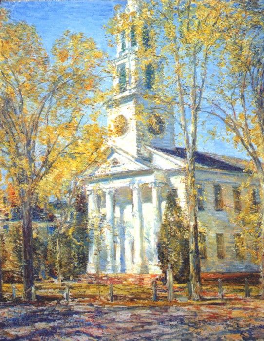 hassam church at old lyme 1906. , 