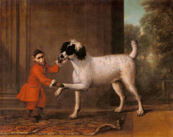 Wootton John A Favorite Poodle And Monkey Belonging To Thomas Osborne. , 