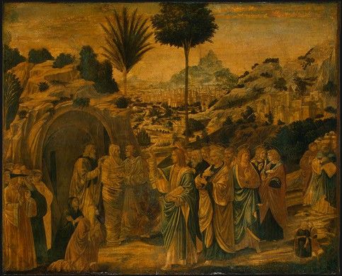 Gozzoli The Raising of Lazarus, probably 1497, 65.5x80.5 cm,. , 