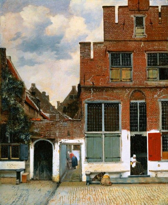 Vermeer Johannes The street Sun. Vermeer, Johannes