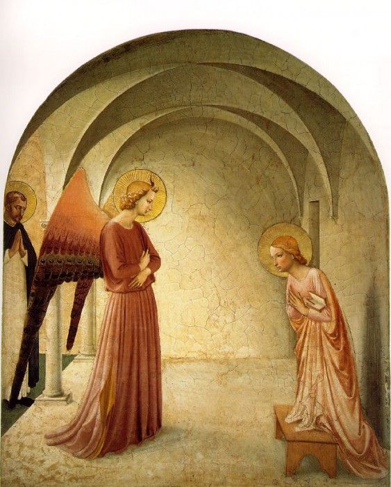 Fra Angelico Annunciation ca 1425-30 Cell 3, Convent of San . ,    F