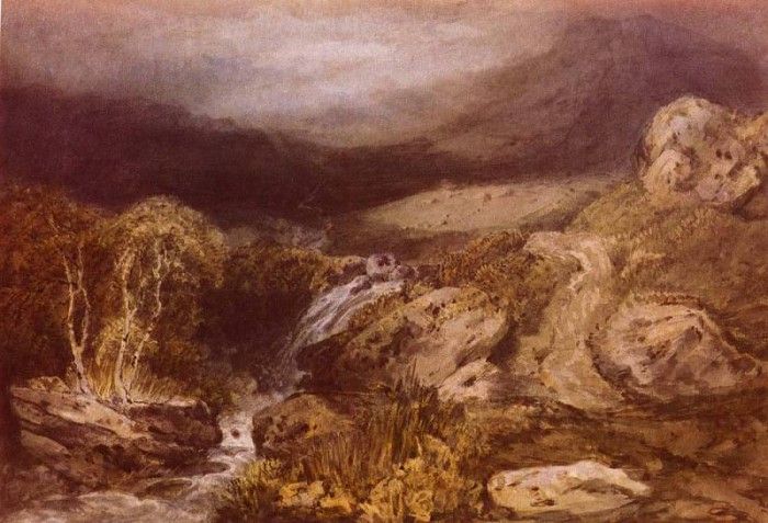 Turner Joseph Mallord William Mountains Stream, Coniston. ,   