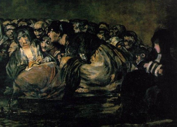 Goya The Great He-Goat or Witches Sabbath, ca 1821-23, Det(2.   ,  