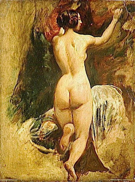 Etty William Nude Woman from Behind. , 