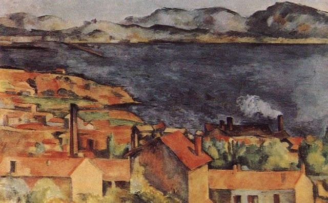 CEZANNE - VIEW OF LESTAQUE, OIL. , 