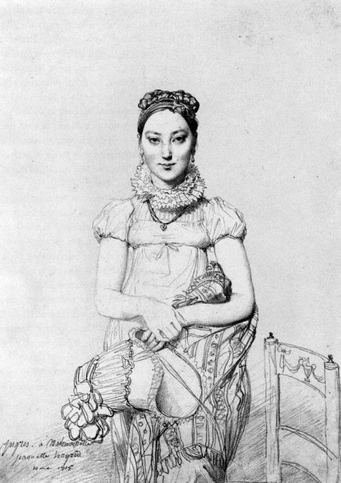 Ingres Mademoiselle Jeanne Hayard. ,   