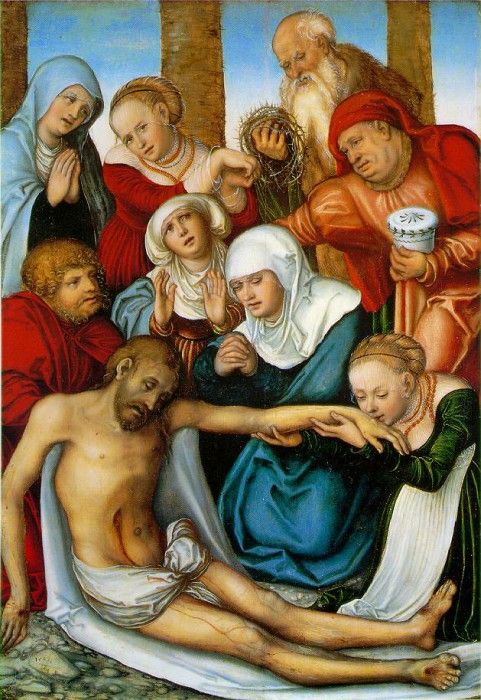 Cranach d.a. Lamentation, 1538, Museum of Fine Arts, Boston. ,  