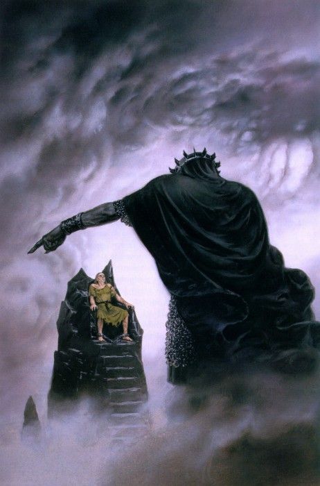 silm 12 Morgoth punishes Hurin. Nasmith, 