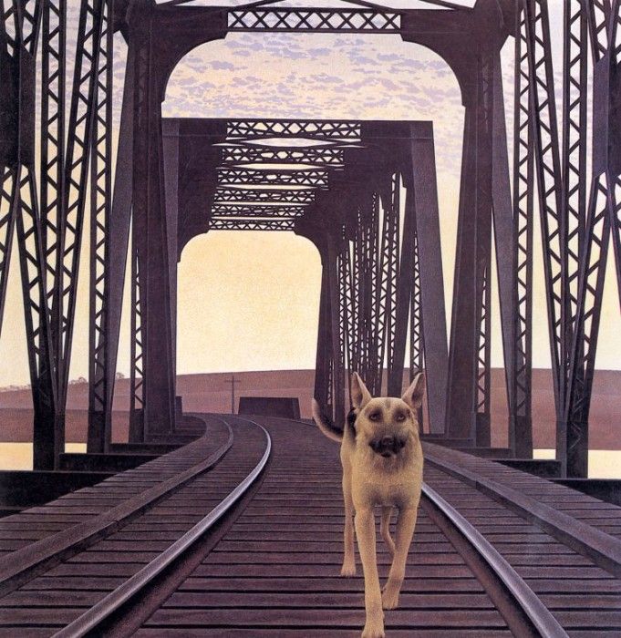 Alex Colville - Dog and Bridge, De. , 