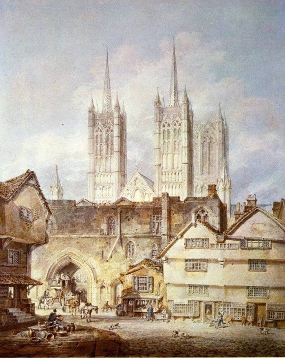 Turner Joseph Mallord William Cathedral Church at Lincoln. ,   