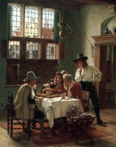Die Backgammon-Spieler. ,  