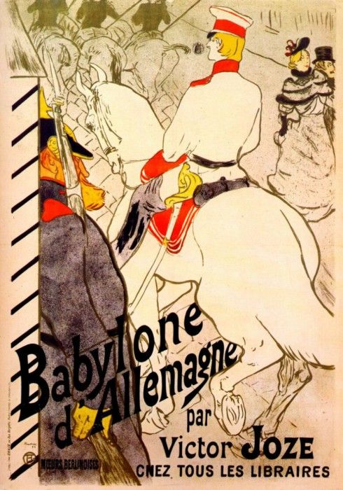 lautrec babylone dallemagne (poster for the german babylon) 1894. -,  