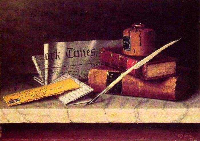 Still Life with Letter to Thomas B Clarke. ,  