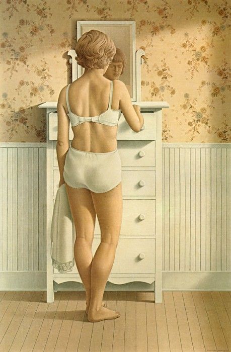 Pratt, Christopher - Young Woman with a Slip (end. , 