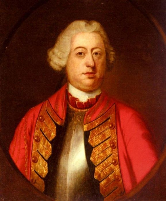 Eccard John Giles Portrait Of An Officer. Eccard,  