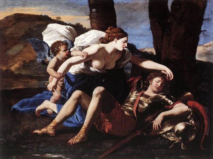 Poussin Rinaldo and Armida. , 