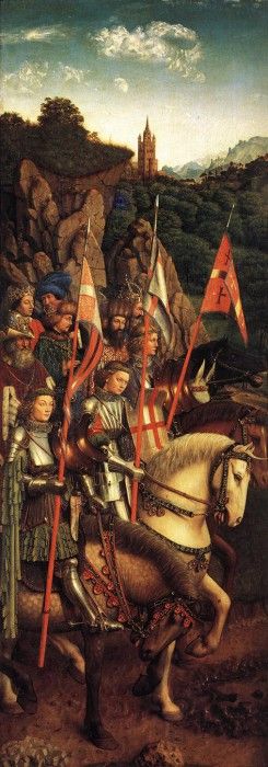 Eyck Jan van The Ghent Altarpiece The Soldiers of Christ. ,  