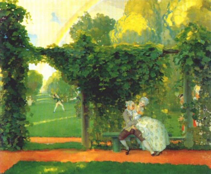 somov the ridiculed kiss 1908. 