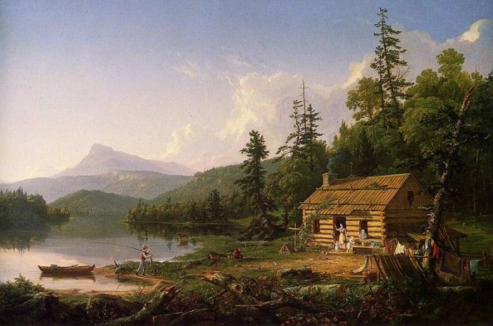 Cole Thomas Home in the Woods. , 