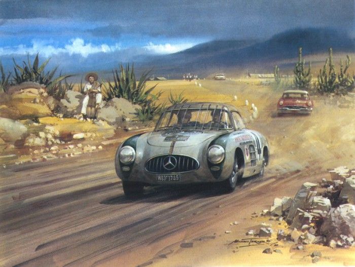 Cma 024 1952 the winning mercedes in the panamericana.  