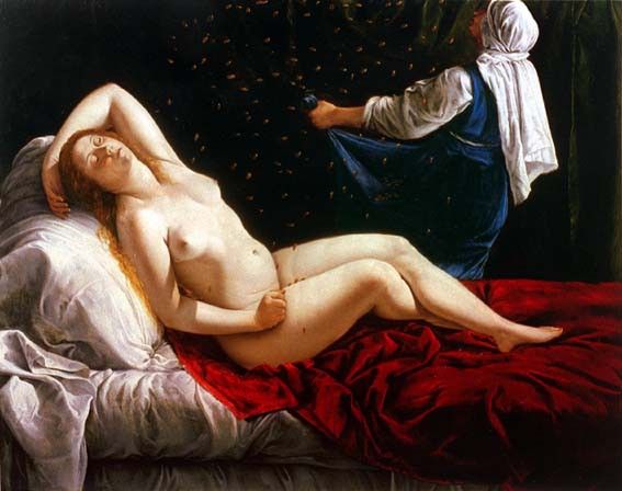 Gentileschi Artemisa Danae 1612. , 