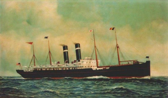 jacobsen steamer kroonland (red star line) 1903. 