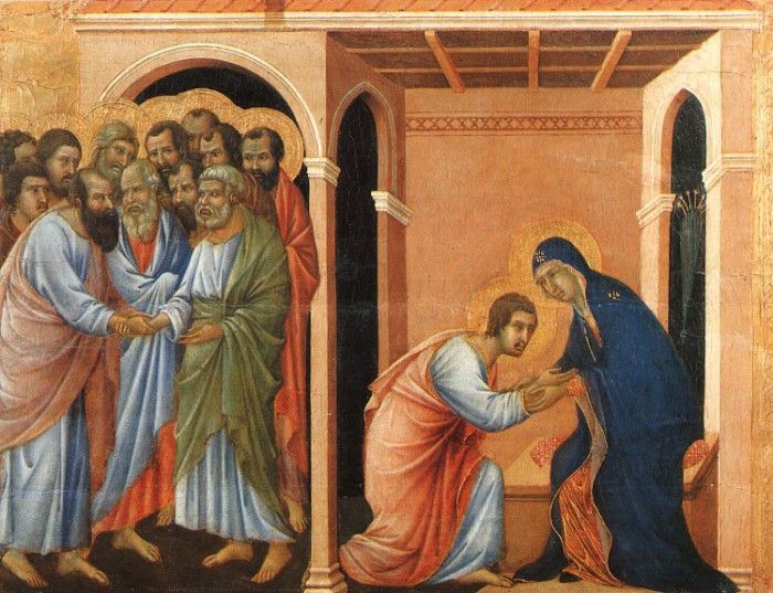 Duccio Parting from St. John, Museo dellOpera del Duomo, Si.   