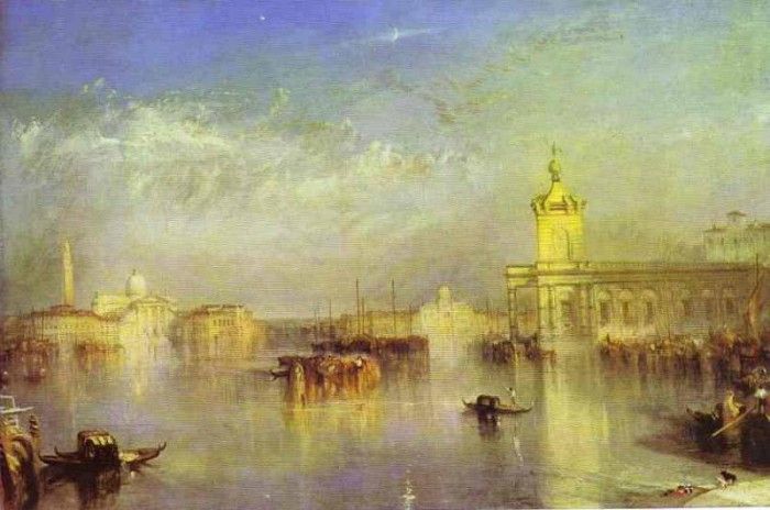 William Turner - The Dogana, San Giorgio, Citella, From the Steps of the Europa. Токарь