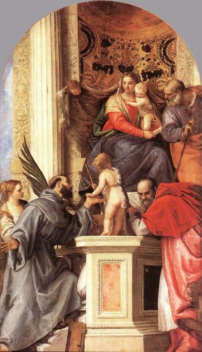 Veronese Madonna Enthroned with Saints. , 