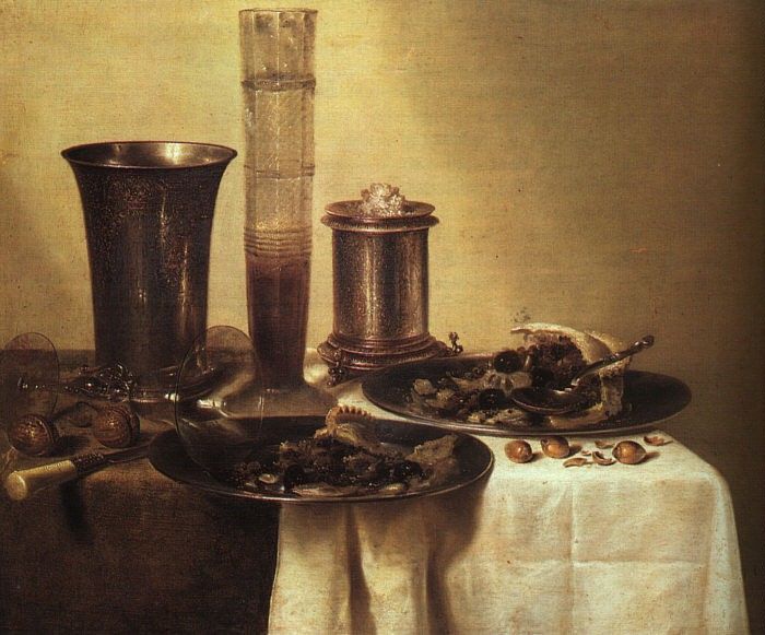 Heda, Willem Claesz. Still Life, 1637, oil on canvas, Musee . ,  