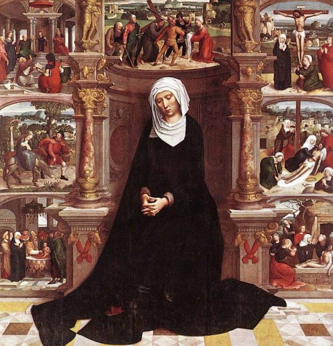 ISENBRANT Adriaen Our Lady of the Seven Sorrows. Isenbrandt,  Ysenbrandt