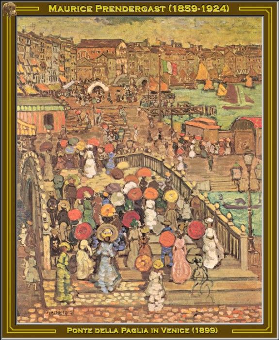 Maurice Prendergast-Ponte Della Paglia(1899) Po Amp 064. , 