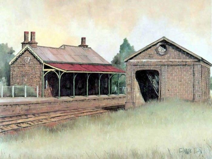 clarrie cox csg007 railway station little river. , 