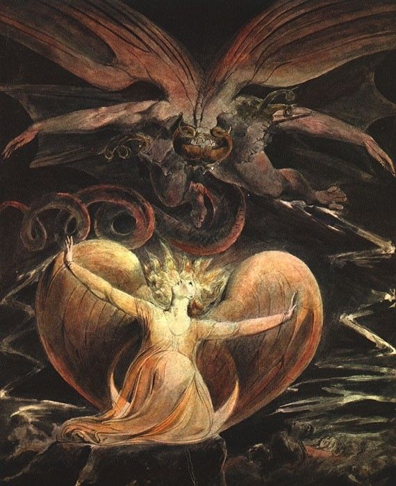 BLAKE - THE GREAT RED DRAGON AND THE WOMAN CLOTHED WITH TH(1). , 