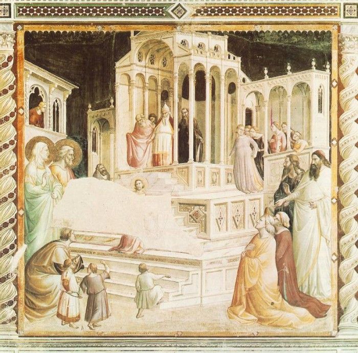 Gaddi,T. Presentation of Mary in the temple, 1327-30, Fresk,. , 