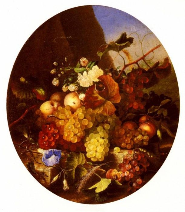 Dietrich Adelheid Still Life Of Fruit And Flowers. , 