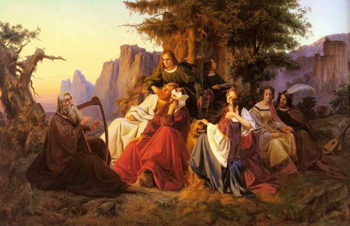 Huxoll Anton The Bard Before The Royal Family. Huxoll, 