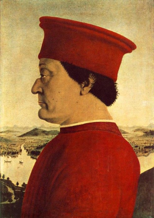 PIERO della FRANCESCA Portrait Of Federico Da Montefeltro. ,  